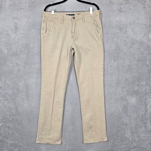 BKE Pants Mens 34x30 (35x29.5) Khaki Jake Straight Leg 5 Pocket Chino‎ Casuals